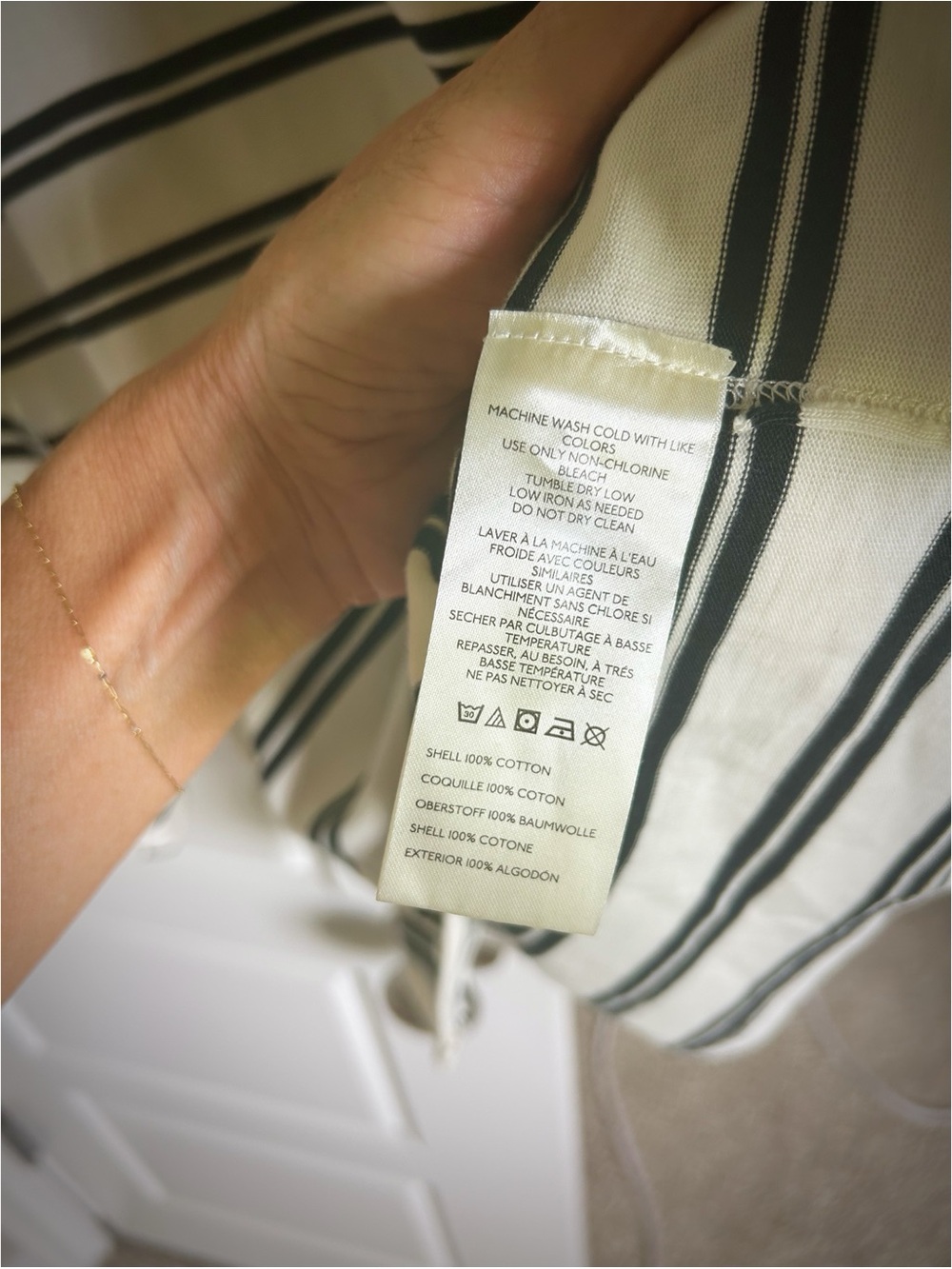 Free People We The Free C'est La Vie Striped T Shirt Top Cotton Black White M - Picture 14 of 15